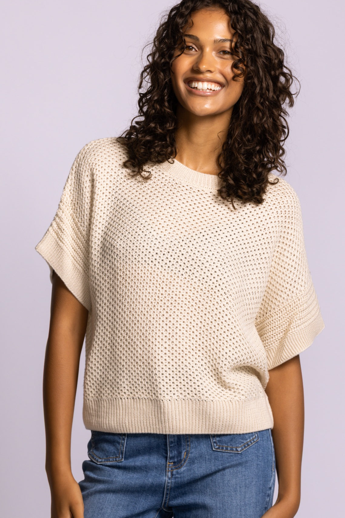 Gerda Sweater - Off white-Sweaters and Cardigans- Hometown Style HTS, women's in store and online boutique located in Ingersoll, Ontario