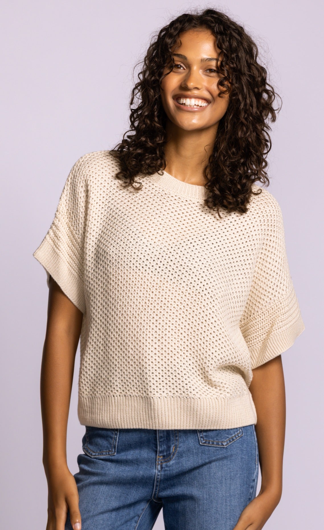 Gerda Sweater - Off white-Sweaters and Cardigans- Hometown Style HTS, women's in store and online boutique located in Ingersoll, Ontario