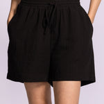 Killion Shorts - Black-Bottoms- Hometown Style HTS, women's in store and online boutique located in Ingersoll, Ontario