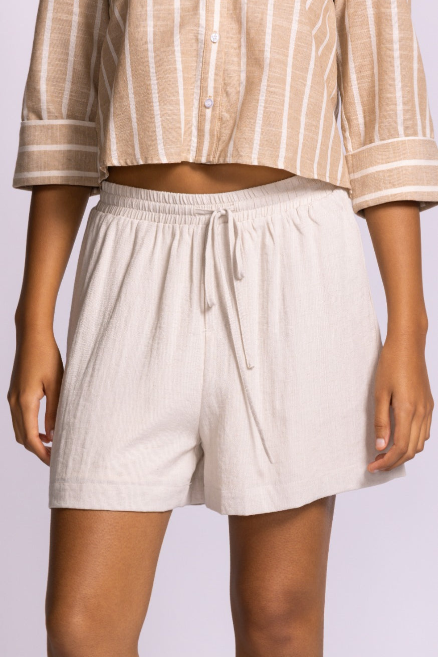 Killion Shorts - Beige-Bottoms- Hometown Style HTS, women's in store and online boutique located in Ingersoll, Ontario