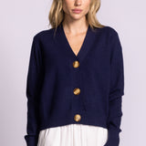 Hampton Cardi - Navy-Sweaters and Cardigans- Hometown Style HTS, women's in store and online boutique located in Ingersoll, Ontario