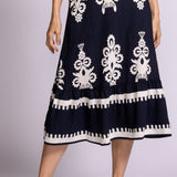 Bellingham Skirt - Navy-Skirt- Hometown Style HTS, women's in store and online boutique located in Ingersoll, Ontario