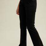 Seam Detail Knit Pants - Black-Pants- Hometown Style HTS, women's in store and online boutique located in Ingersoll, Ontario