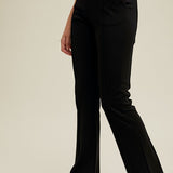 Seam Detail Knit Pants - Black-Pants- Hometown Style HTS, women's in store and online boutique located in Ingersoll, Ontario