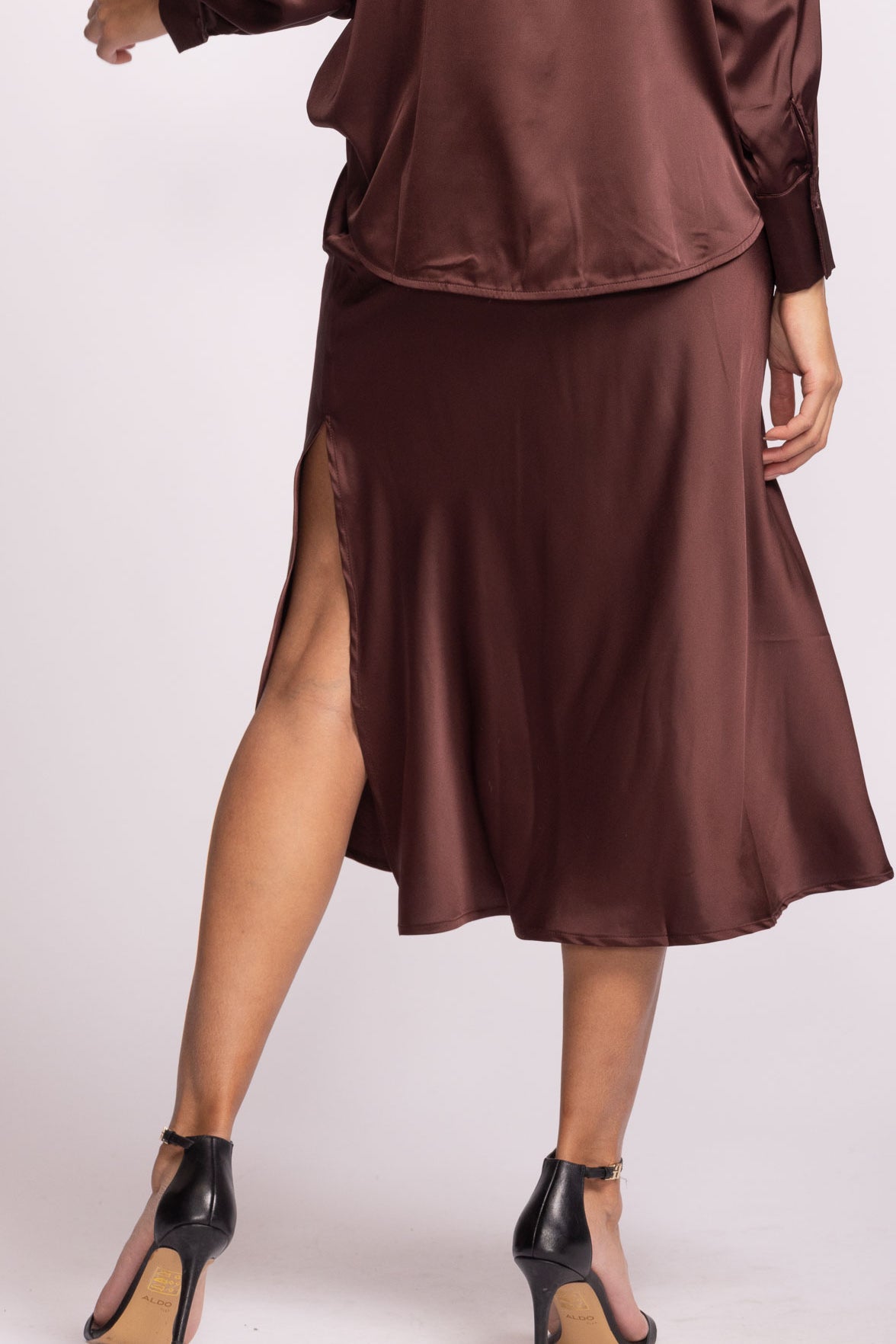 Lena Skirt - Brown-Skirt- Hometown Style HTS, women's in store and online boutique located in Ingersoll, Ontario