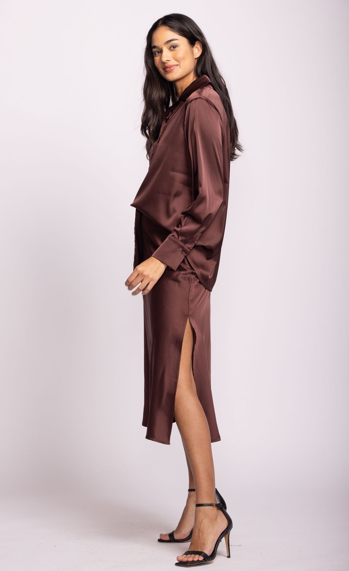 Lena Skirt - Brown-Skirt- Hometown Style HTS, women's in store and online boutique located in Ingersoll, Ontario