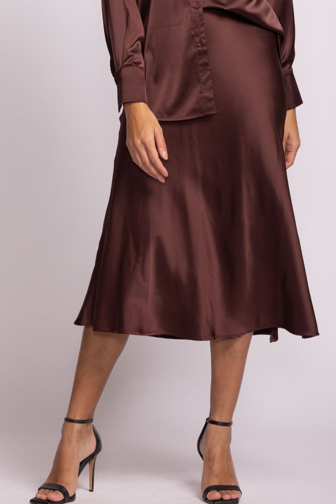 Lena Skirt - Brown-Skirt- Hometown Style HTS, women's in store and online boutique located in Ingersoll, Ontario