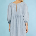 Twill Babydoll Dress - Light Blue-Dresses- Hometown Style HTS, women's in store and online boutique located in Ingersoll, Ontario