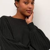 Lone Knit Pullover - Deep Black-sweater- Hometown Style HTS, women's in store and online boutique located in Ingersoll, Ontario