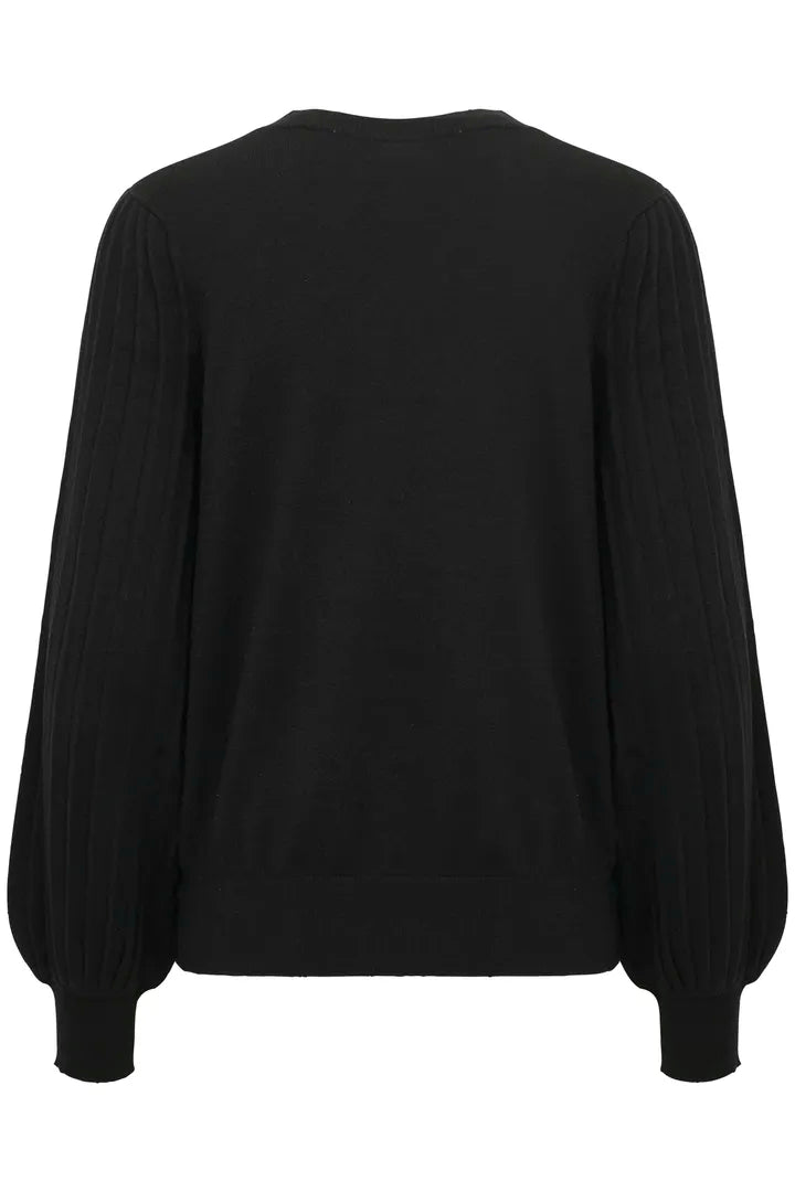 Lone Knit Pullover - Deep Black-sweater- Hometown Style HTS, women's in store and online boutique located in Ingersoll, Ontario