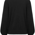 Lone Knit Pullover - Deep Black-sweater- Hometown Style HTS, women's in store and online boutique located in Ingersoll, Ontario