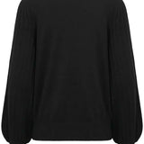 Lone Knit Pullover - Deep Black-sweater- Hometown Style HTS, women's in store and online boutique located in Ingersoll, Ontario