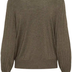 Lone Knit Pullover - Morel Melange-Sweater- Hometown Style HTS, women's in store and online boutique located in Ingersoll, Ontario