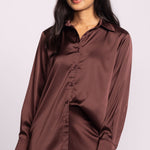 Myla Top - Brown-blouse- Hometown Style HTS, women's in store and online boutique located in Ingersoll, Ontario