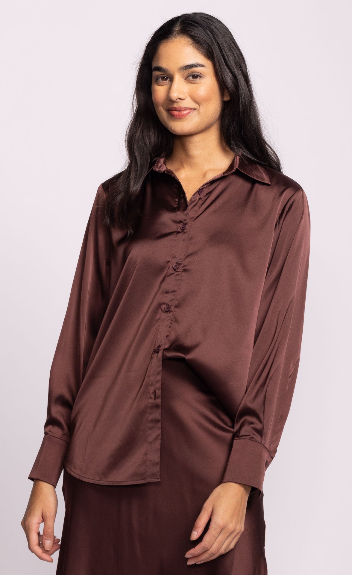 Myla Top - Brown-blouse- Hometown Style HTS, women's in store and online boutique located in Ingersoll, Ontario