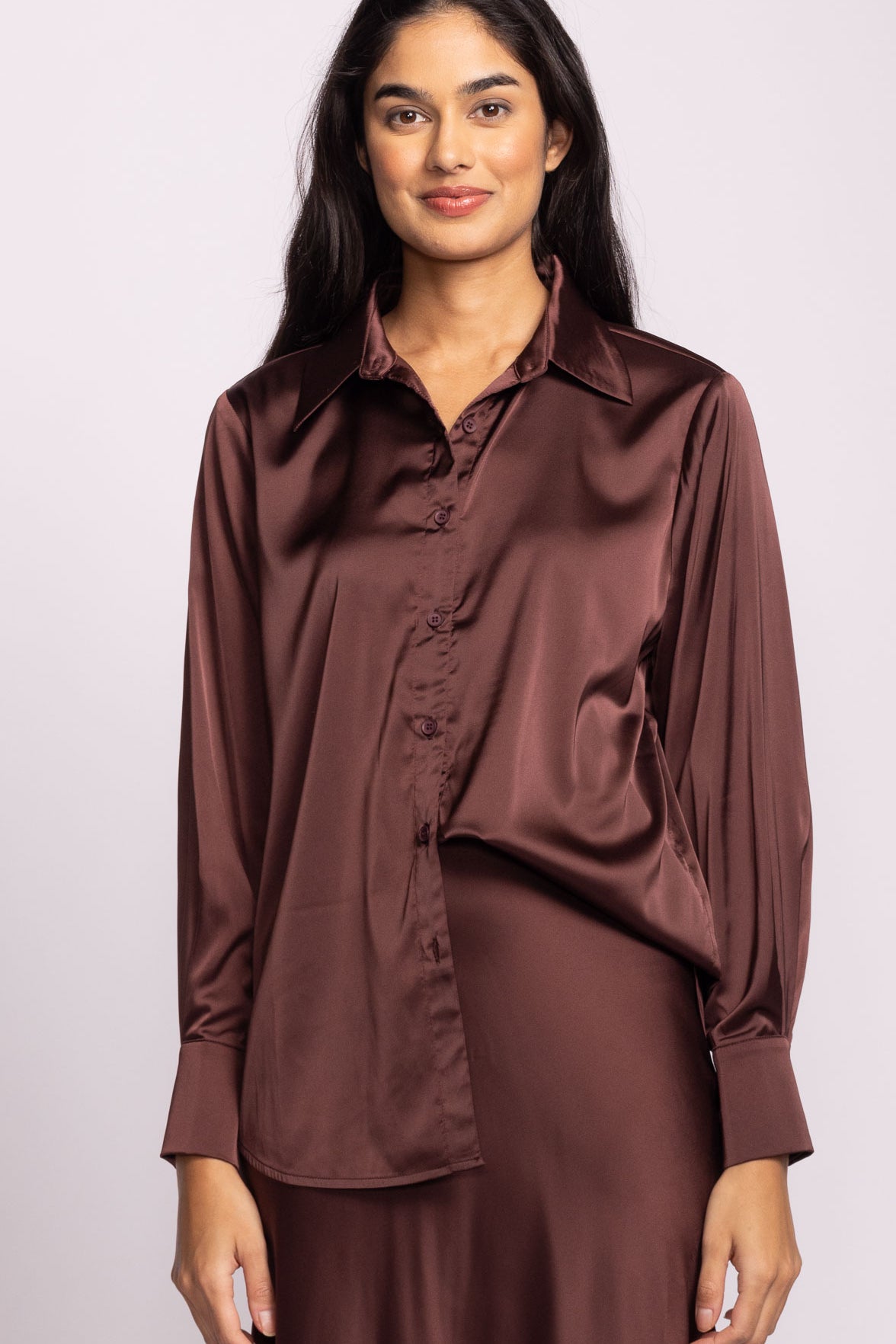 Myla Top - Brown-blouse- Hometown Style HTS, women's in store and online boutique located in Ingersoll, Ontario