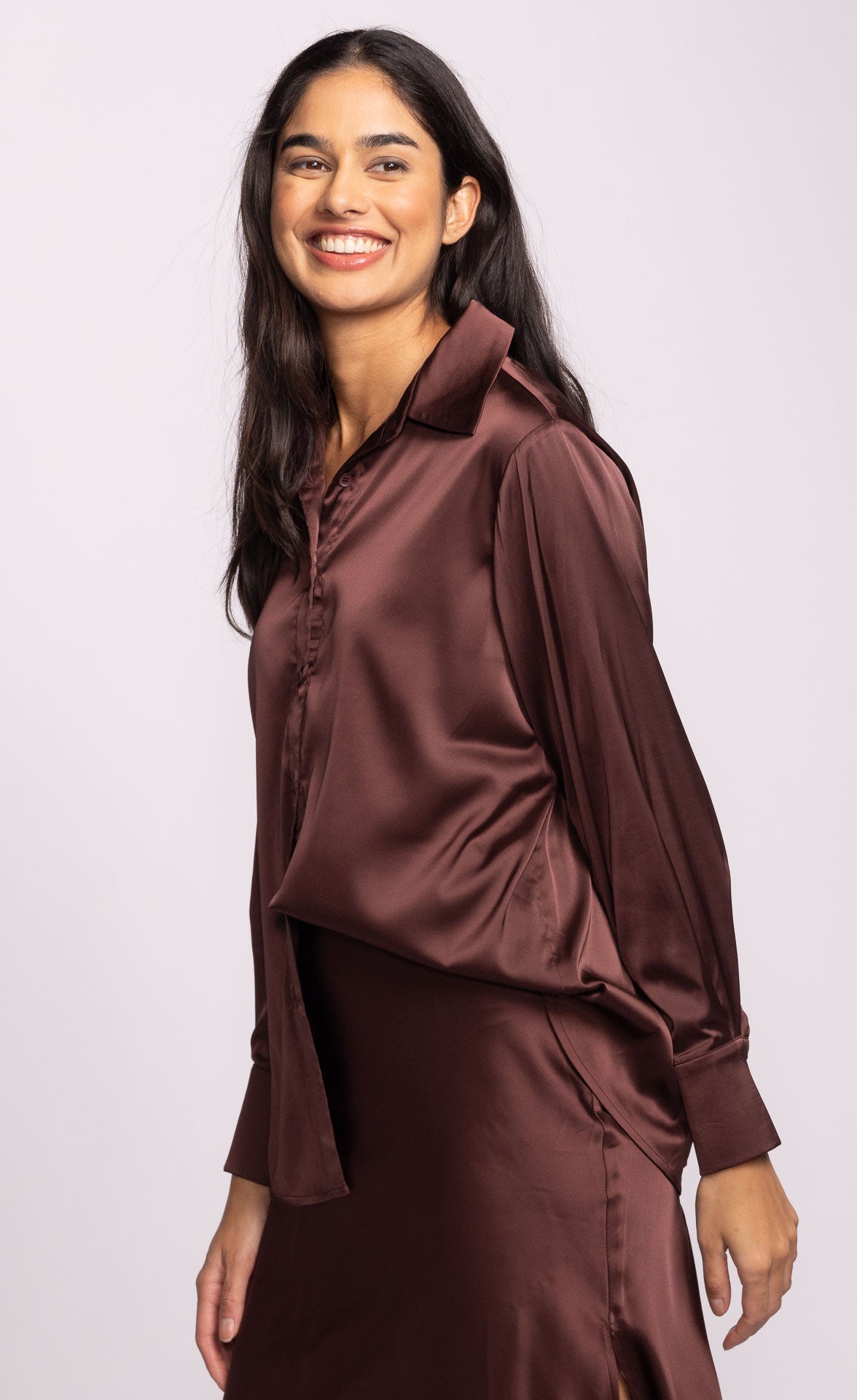 Myla Top - Brown-blouse- Hometown Style HTS, women's in store and online boutique located in Ingersoll, Ontario