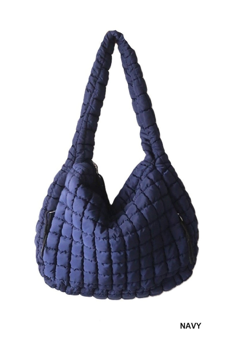 Oversized Quilted Shoulder Bag-Handbag & Wallet Accessories- Hometown Style HTS, women's in store and online boutique located in Ingersoll, Ontario