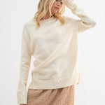 Ribbed Band Sweater - Oatmilk-Sweater- Hometown Style HTS, women's in store and online boutique located in Ingersoll, Ontario