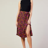 Pleated Midi Skirt - Magenta-Skirt- Hometown Style HTS, women's in store and online boutique located in Ingersoll, Ontario