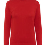 Astrid Roll Neck Top - Haute Red-Casual Tops- Hometown Style HTS, women's in store and online boutique located in Ingersoll, Ontario