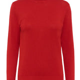 Astrid Roll Neck Top - Haute Red-Casual Tops- Hometown Style HTS, women's in store and online boutique located in Ingersoll, Ontario