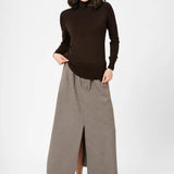 Astrid Roll Neck Top - Black Coffee-Casual Tops- Hometown Style HTS, women's in store and online boutique located in Ingersoll, Ontario