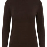 Astrid Roll Neck Top - Black Coffee-Casual Tops- Hometown Style HTS, women's in store and online boutique located in Ingersoll, Ontario