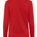 Astrid Roll Neck Top - Haute Red-Casual Tops- Hometown Style HTS, women's in store and online boutique located in Ingersoll, Ontario