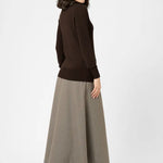 Astrid Roll Neck Top - Black Coffee-Casual Tops- Hometown Style HTS, women's in store and online boutique located in Ingersoll, Ontario