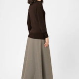 Astrid Roll Neck Top - Black Coffee-Casual Tops- Hometown Style HTS, women's in store and online boutique located in Ingersoll, Ontario