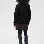 Sandra Knit Pullover - Black/Silver Lurex-sweater- Hometown Style HTS, women's in store and online boutique located in Ingersoll, Ontario