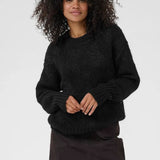 Sandra Knit Pullover - Black/Silver Lurex-sweater- Hometown Style HTS, women's in store and online boutique located in Ingersoll, Ontario