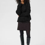 Sandra Knit Pullover - Black/Silver Lurex-sweater- Hometown Style HTS, women's in store and online boutique located in Ingersoll, Ontario