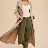 Classic Double Breasted Trench Coat - Almond-Coats & Jackets- Hometown Style HTS, women's in store and online boutique located in Ingersoll, Ontario