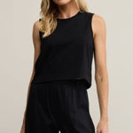 Sloan Muscle Tank - Black-Tank- Hometown Style HTS, women's in store and online boutique located in Ingersoll, Ontario