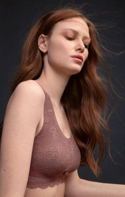 Anita - Lace Bralette - Pink & Grey-bra- Hometown Style HTS, women's in store and online boutique located in Ingersoll, Ontario