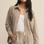 All Day Knit Denim Jacket - Retreat-Coats & Jackets- Hometown Style HTS, women's in store and online boutique located in Ingersoll, Ontario