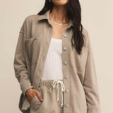 All Day Knit Denim Jacket - Retreat-Coats & Jackets- Hometown Style HTS, women's in store and online boutique located in Ingersoll, Ontario