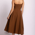 Willa Dress - Brown-dress- Hometown Style HTS, women's in store and online boutique located in Ingersoll, Ontario