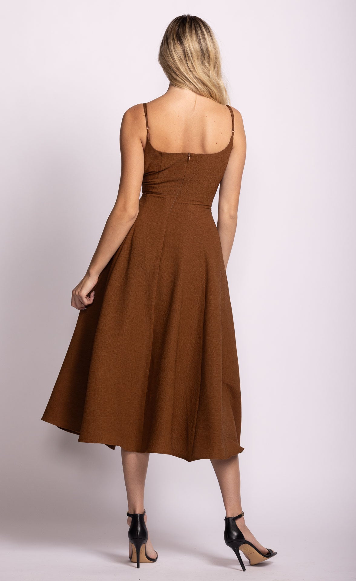 Willa Dress - Brown-dress- Hometown Style HTS, women's in store and online boutique located in Ingersoll, Ontario