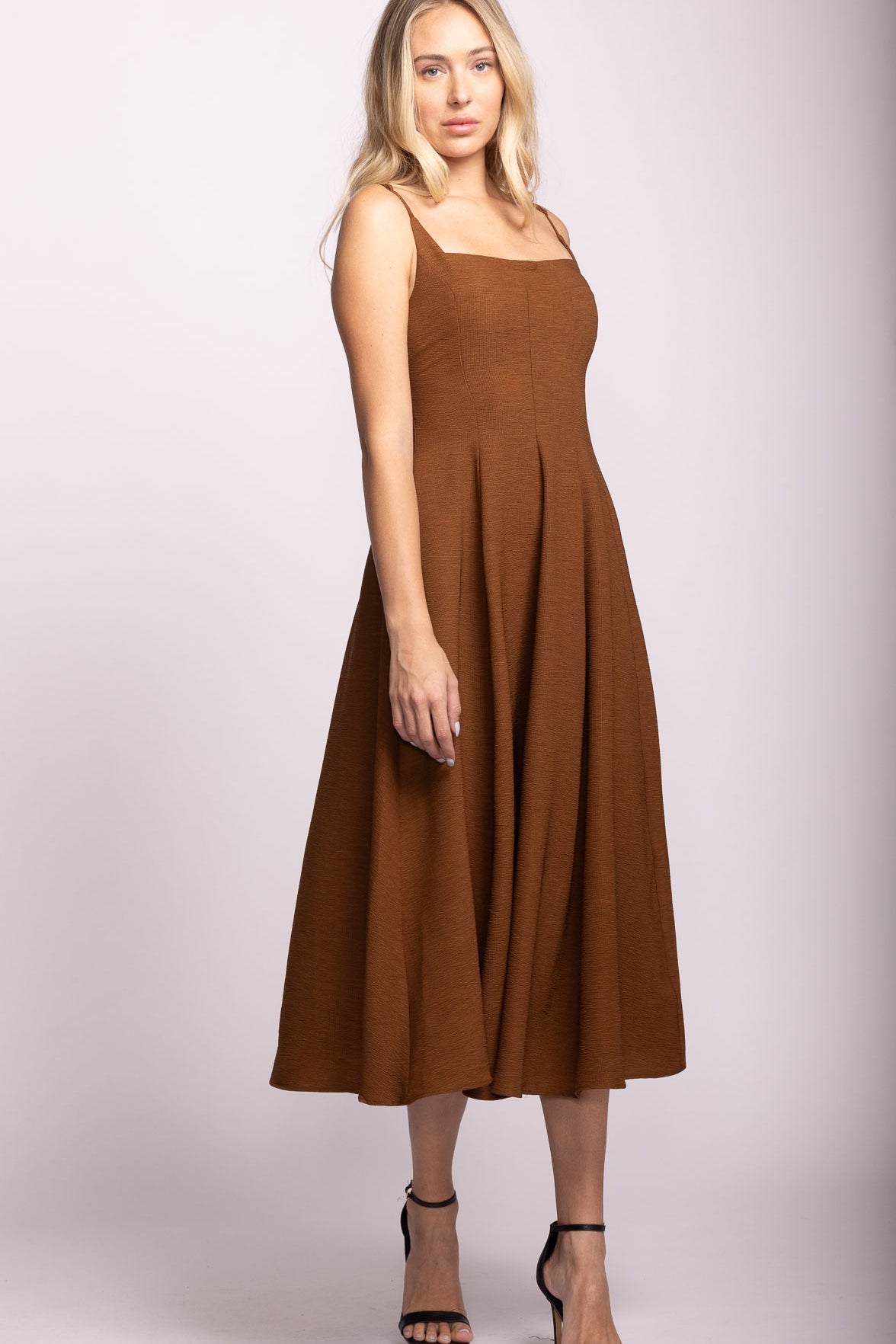 Willa Dress - Brown-dress- Hometown Style HTS, women's in store and online boutique located in Ingersoll, Ontario