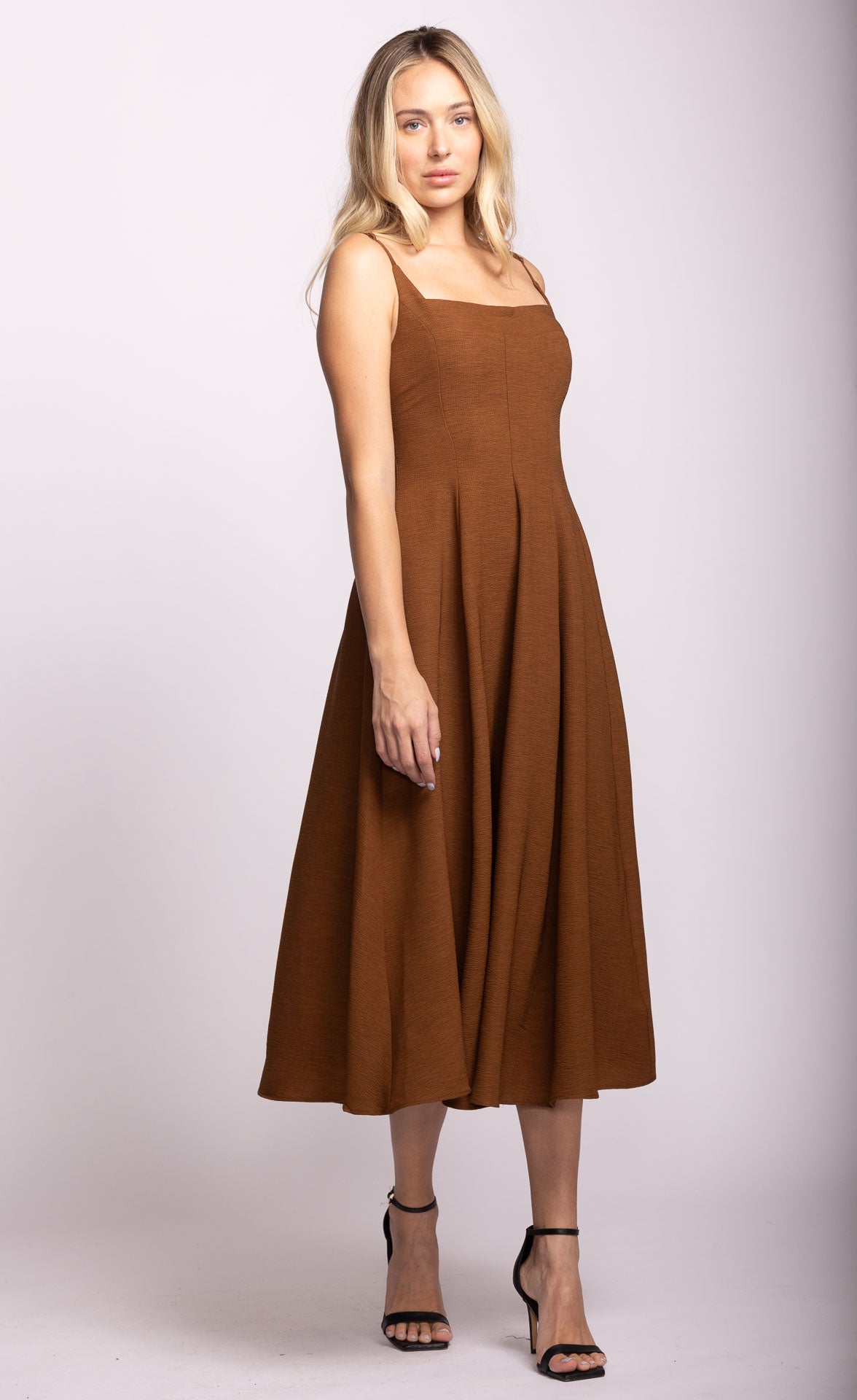Willa Dress - Brown-dress- Hometown Style HTS, women's in store and online boutique located in Ingersoll, Ontario