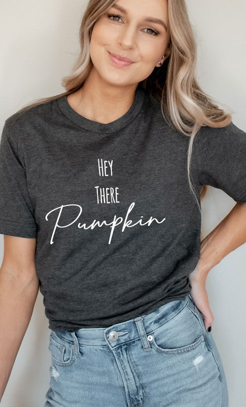 Hey There Pumpkin - Charcoal-Shirts & Tops- Hometown Style HTS, women's in store and online boutique located in Ingersoll, Ontario