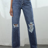 High Rise Boyfriend Medium Wash-Pants- Hometown Style HTS, women's in store and online boutique located in Ingersoll, Ontario
