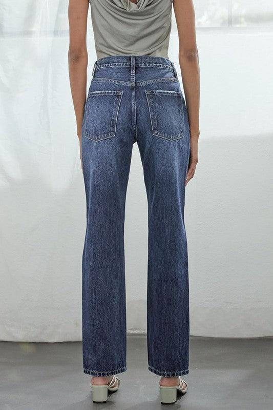 High Rise Boyfriend Medium Wash-Pants- Hometown Style HTS, women's in store and online boutique located in Ingersoll, Ontario