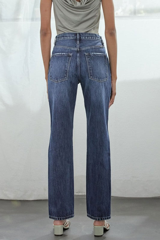 High Rise Boyfriend Medium Wash-Pants- Hometown Style HTS, women's in store and online boutique located in Ingersoll, Ontario