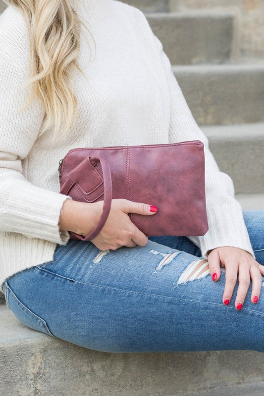 Wristlet Mini Clutch - Available in multiple colors-Handbags- Hometown Style HTS, women's in store and online boutique located in Ingersoll, Ontario