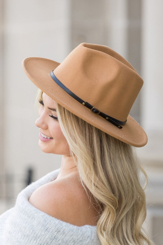 Western Style Fedora - Camel- Hometown Style HTS, women's in store and online boutique located in Ingersoll, Ontario