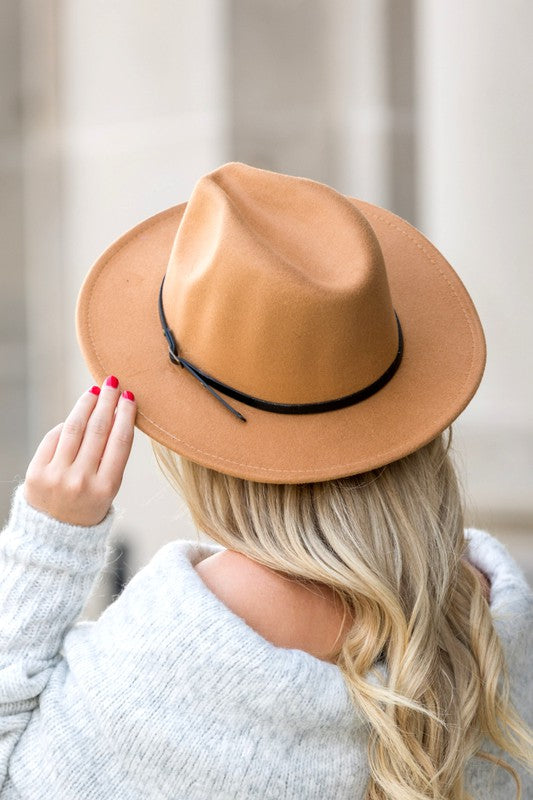 Western Style Fedora - Camel- Hometown Style HTS, women's in store and online boutique located in Ingersoll, Ontario